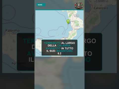 Video Terremoto al largo della Calabria, avvertito in tutto il Sud: magnitudo 6.2