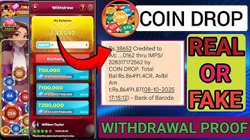 Coin drop game | Coin drop game withdrawal || Coin drop game real or fake | Coin drop withdrawal