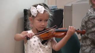 O. Ридинг, концерт 1 часть, скрипка 1/16, играет София Полищук, 5 лет  |  O. Rieding Violin Concerto