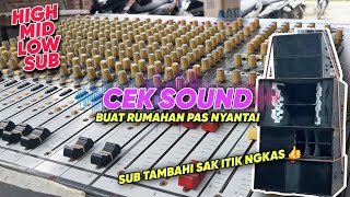 Cek Sound Dangdut Kalem ‼️Suara Pas Buat Getarin Kaca Lemari