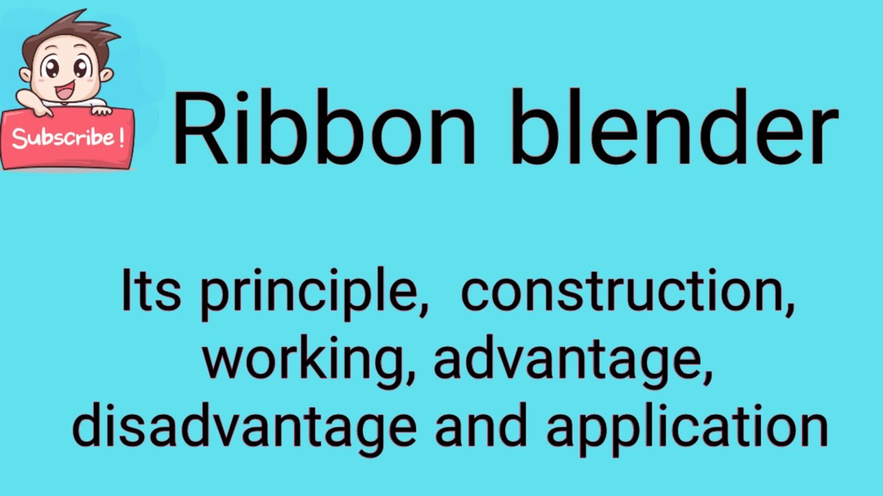 Ribbon blender
