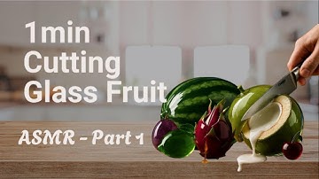 Dive into the delicate world of ASMR fruit cutting 🍓🍊🍉