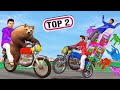 Greedy Motorbike Wala Hindi Stories Bear Bike Ride Lalchi Hindi Kahani Collection Funny Comedy Video