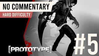 Prototype | 100% Walkthrough Part 5 | Hard Difficulty (All Upgrades + Platinum Events)