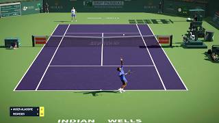 TIEBREAK - Daniil Medvedev Vs Felix Auger Aliassime I Indian Wells Open I Legendary AI (PS5)