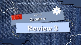 📌 Grade9 Review 3 