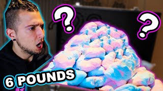 MYSTERY BOX MUKBANG!! (6 POUNDS OF COTTON CANDY) W/ ROOMMATES