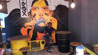 8 Hours Mural Painting Challenge ( Cup O'  Joy)