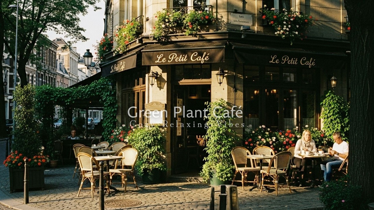 Cozy Cafe Jazz 🌿☕ | Relaxing Jazz with Green Plant Ambience