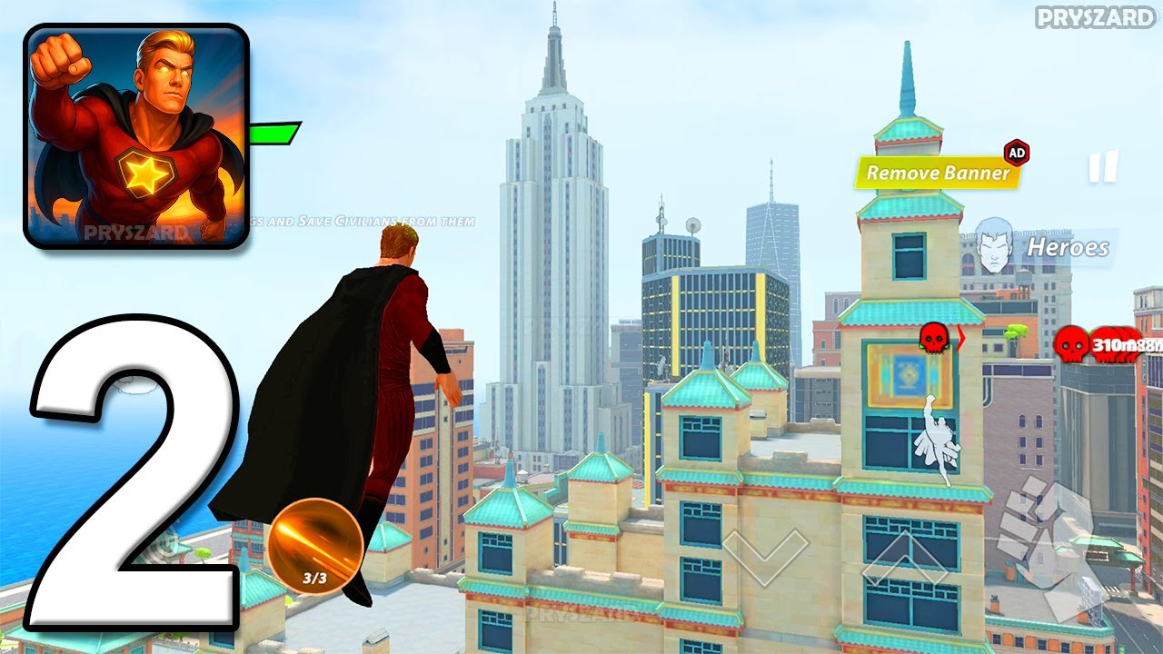 Flying Fuser Rope Fighter Hero - Gameplay Walkthrough Part 2 - All Missions (iOS, Android)