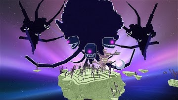 I spawn Wither Storm in Ender World Minecraft 2023! #Minecraft2023 #WitherStorm #EnderWorld