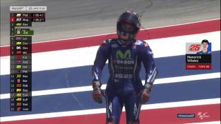Vinales crashes out of the AmericasGP! 2017