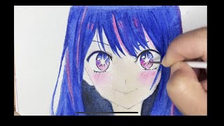How To Paint Hoshino Ai In Watercolour!