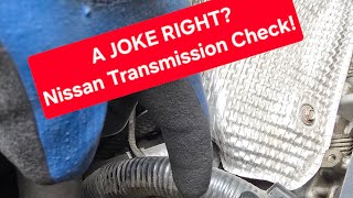 Nissan CVT Transmission - How to Remove the Dipstick &amp; Check Fluid! The only way to not damage it!