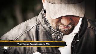 Hazard Grunge Paint Splat Lower Third | After Effects Template 2661314