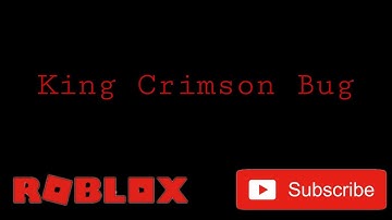 King Crimson Bug - A Universal Time Roblox #roblox #auniversaltimeroblox