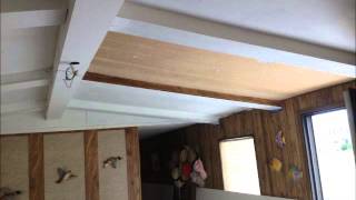 Mobile Home trailer ceiling, how to repair  mobile home