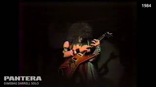 Dimebag Darrell (PANTERA) Guitar Solo, Texas club gig 1984. [HD]