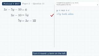 National 5 2017 Paper 2 Question 11 - National 5 Maths