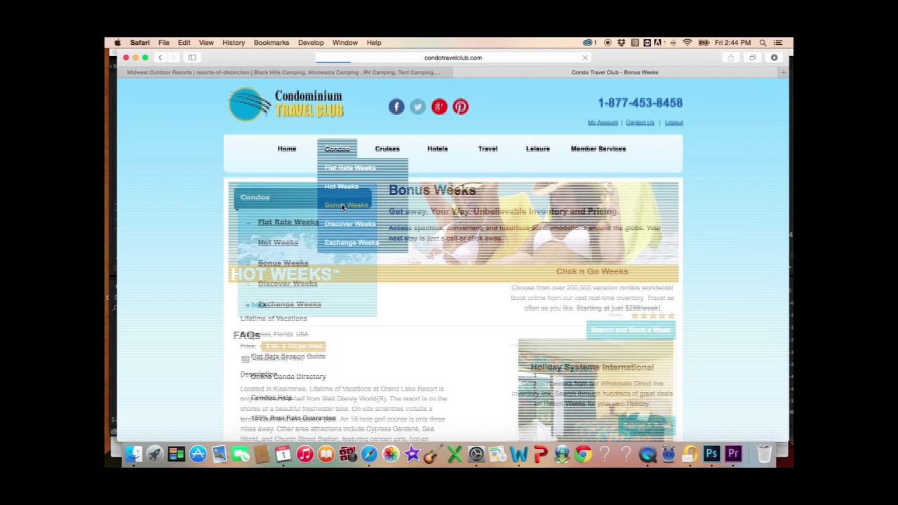 condominium travel club login