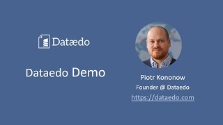 Dataedo 7 Product Demo Webinar (Dec 10, 2019)