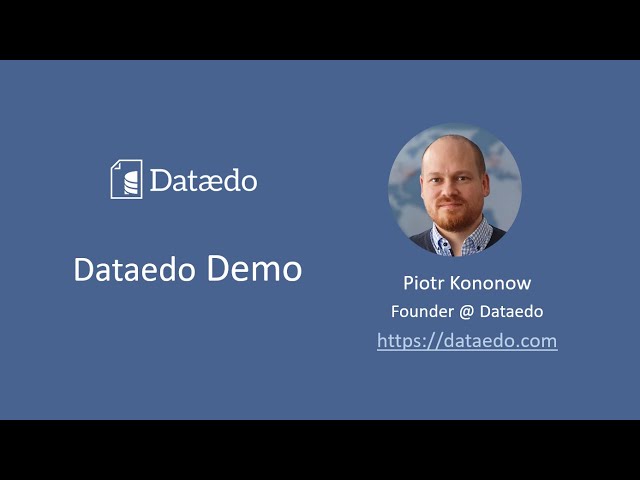 Dataedo 7 Product Demo Webinar (Dec 10, 2019)