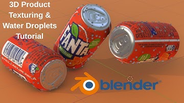 Blender Tutorial: Make Your First 3D Product Animation - Texturing and Water Droplets | Part 02 |