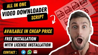 [Full Latest Version] All in One Video Downloader Script (In Cheap Price)