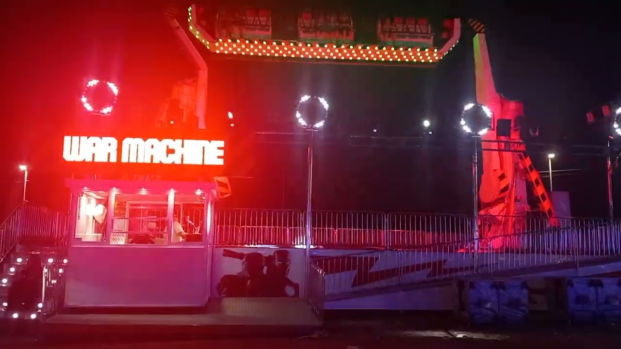 Giostra war machine delľ aquila festa quetta park 23/07/2024