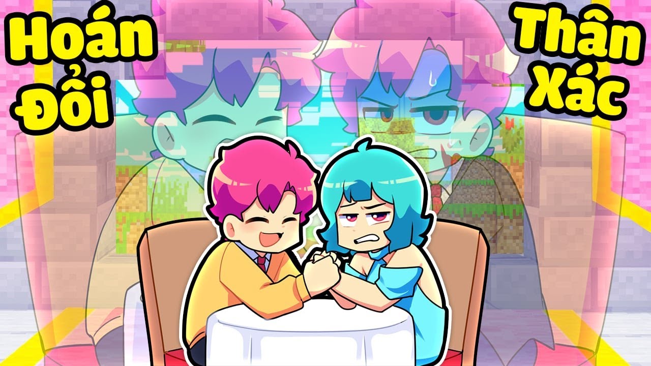 H1H4 THÂN XÁC YUMMIE HẸN HÒ VỚI HIHA TRONG MINECRAFT*YUMMIE HOÁN ĐỔI THÂN XÁC H1H4 🤣