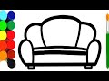 Sofa drawing for kids and toddlers | ABCD rhymes song for kids and toddlers