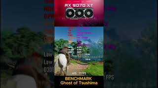 RX 9070 XT BENCHMARK Ghost of Tsushima #PCCraft #GamingPC2026 #RTX5090 #PCBuild #shorts #viral
