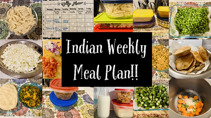 Indian Weekly Meal Planning, Menu and Pre Preparation~A week of Meals~How to do Indian Meal planning