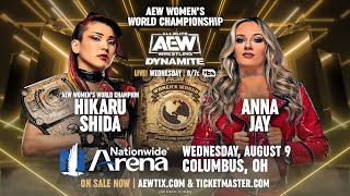 Anna Jay Vs Hikaru Shida AEW Women’s World Championship