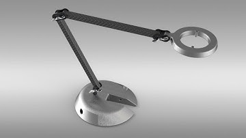 Desk Lamp Design assignment | SVA Design | Furniture | Solidworks