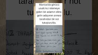 Manisada Ezber Bozan İsteme Töreni: Anneden Şaşırtan Not 📜