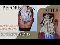 How I made and added my own loc extensions to my 15 month old locs!