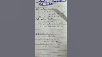 Class 9 |Chapter 2 | properties of inequality of real number | real and complex numbers exercise 2.2