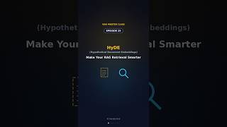 HyDE (Hypothetical Document Embeddings): Make Your RAG Retrieval Smarter 🔍| Ep 25 : RAG Master Class