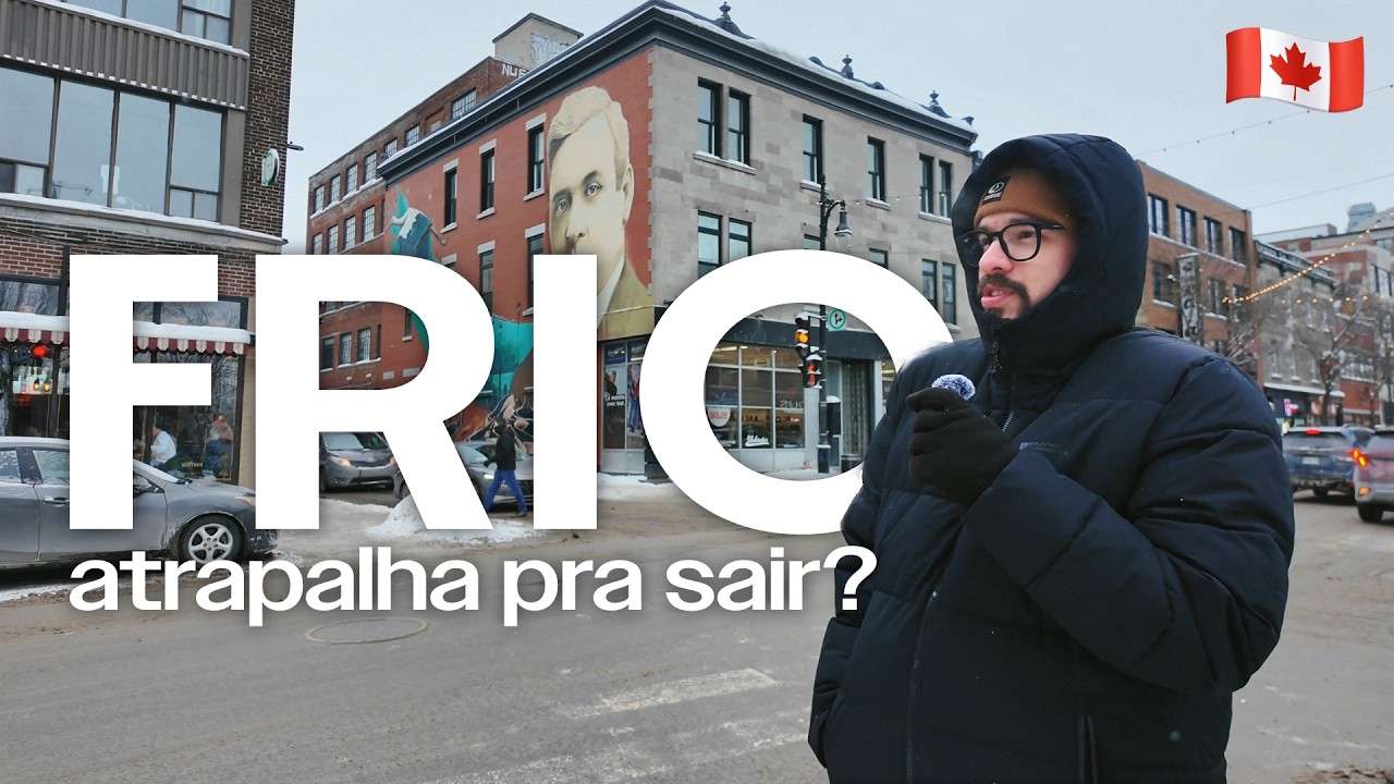 Rolê por Le Plateau Mont-Royal no frio de -20