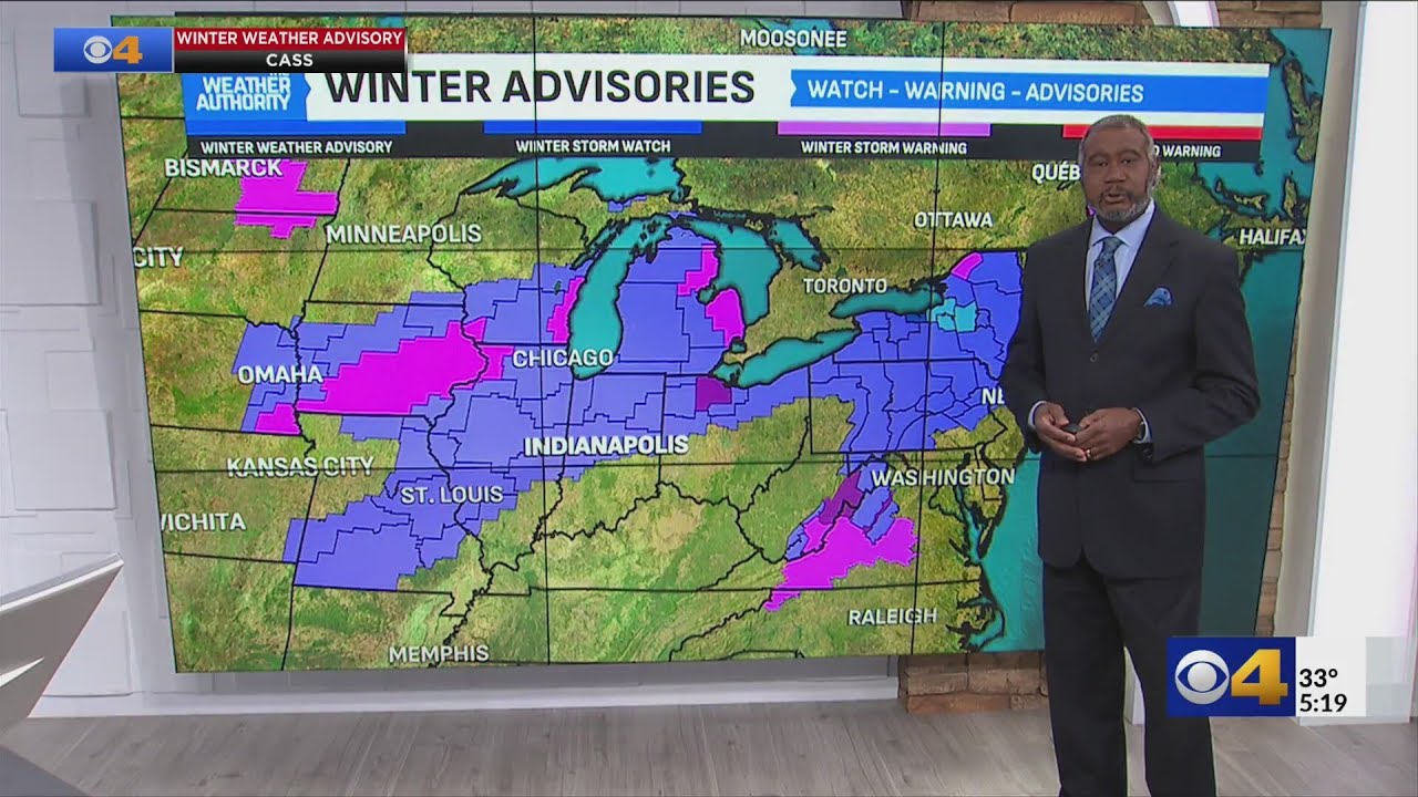 Freezing rain and snow will coats roads with ice tonight - YouTube