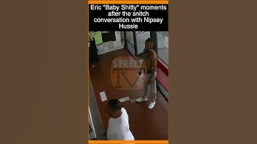 Eric Holder looking frustrated after snitch conversation with Nipsey Hussle minutes before sh00ting