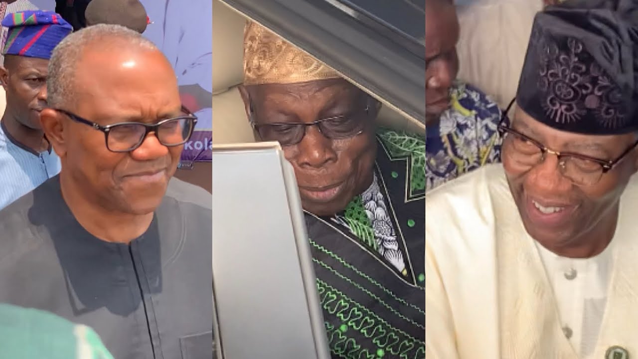 PETER OBI,GBENGA DANIEL,PRESENCE AT OBASANJO 89TH BIRTHDAY CELEBRATION 