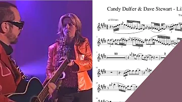 Candy Dulfer & Dave Stewart - Lily Was Here LIVE saxophone transcription notes for alto sax