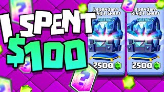 I SPENT $100 in Clash Royale... GUESS WHAT I GOT!!