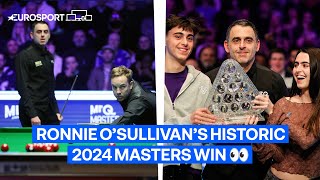 No Filter: Access All Areas Ally Pally | Ronnie O'Sullivan v Ali Carter | The Masters Final 2024 🎥