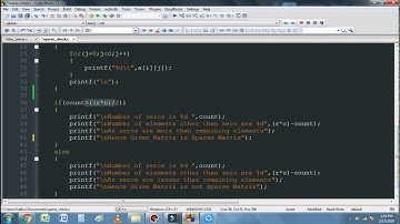 2.4 Program to check if a matrix is sparse or not.