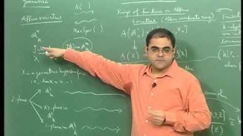 Mod-05 Lec-12 Capturing an Affine Variety Topologically