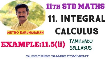 11th Std Maths Example 11.5(ii) Integrate with respect to x sec²(3+4x)