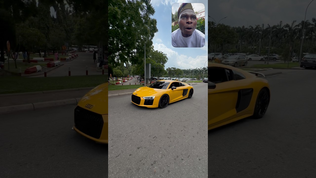 Audi R8 on the street of Abuja city 🙌🏻🥶 #fypviral